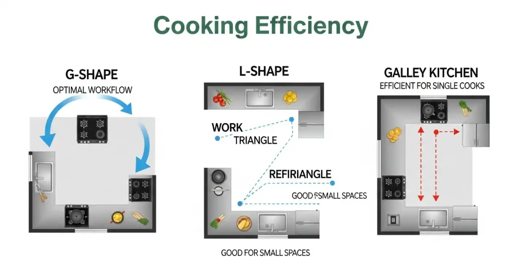 Common Kitchen Layouts and Their Impact