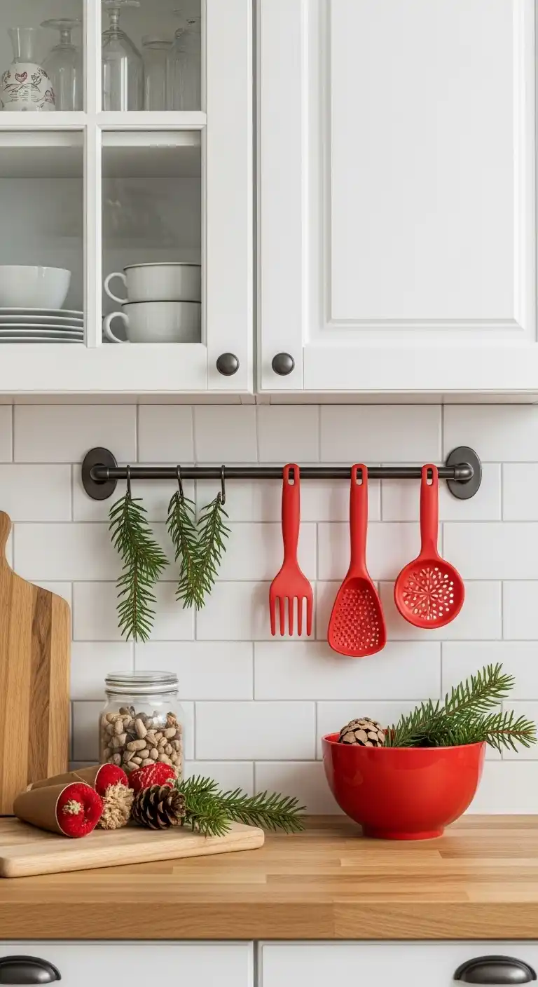 Christmas Kitchen Cabinet Decor Ideas: 21 Festive Looks 23 How to Maintain Holiday Cabinet Decorations