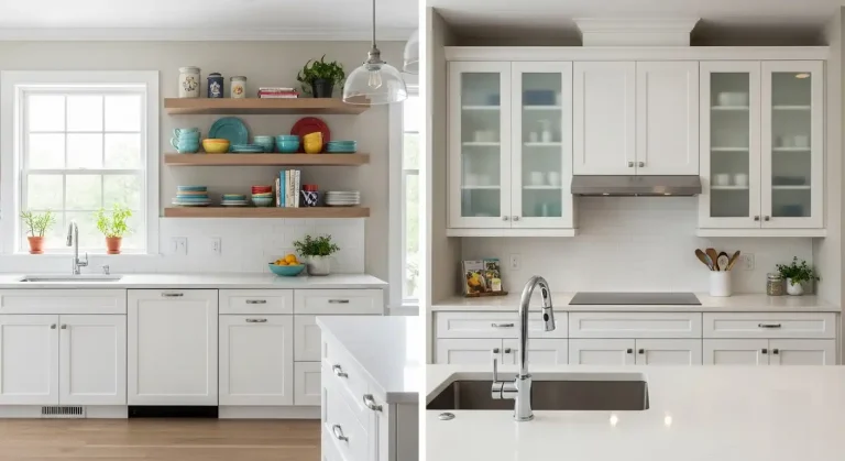 Open vs Closed Kitchen Cabinets
