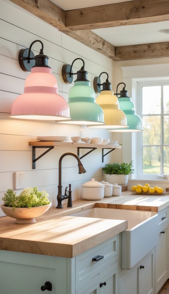 23 Farmhouse Kitchen Lighting Ideas To Brighten Your Space