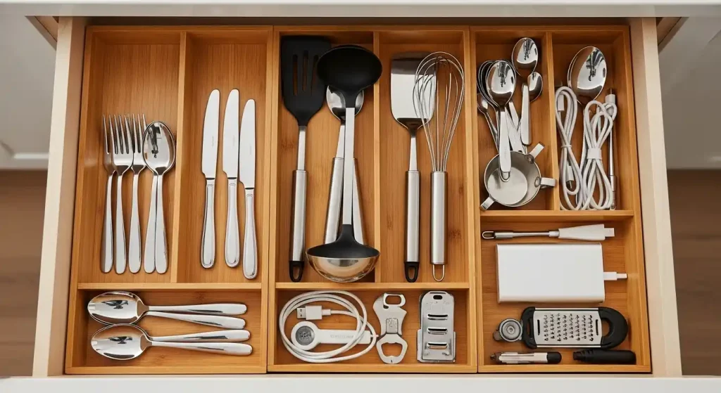 How to Declutter and Organize Your Kitchen 5 04 Streamline Your Drawers for Daily Ease
