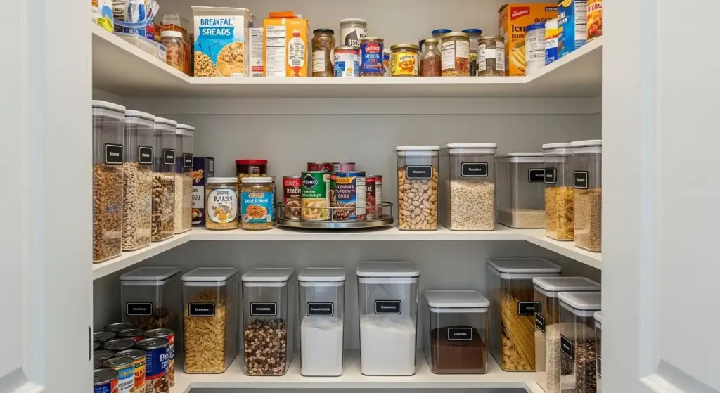 How to Declutter and Organize Your Kitchen 8 07 Turn Your Pantry into a Styled Storage Haven