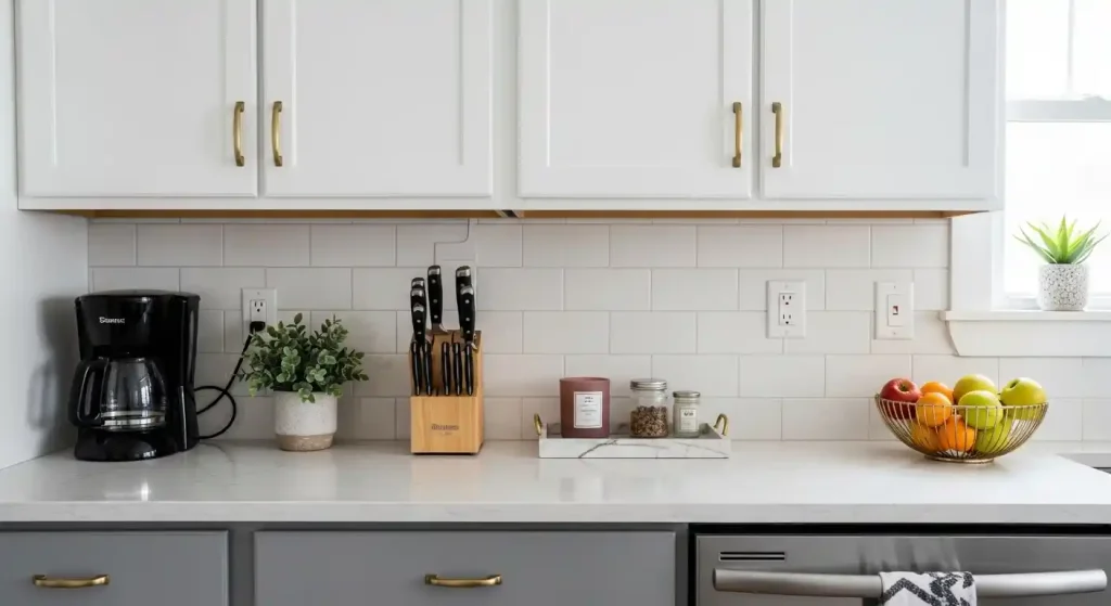 How to Declutter and Organize Your Kitchen 10 09 Clear and Style Your Counter Space