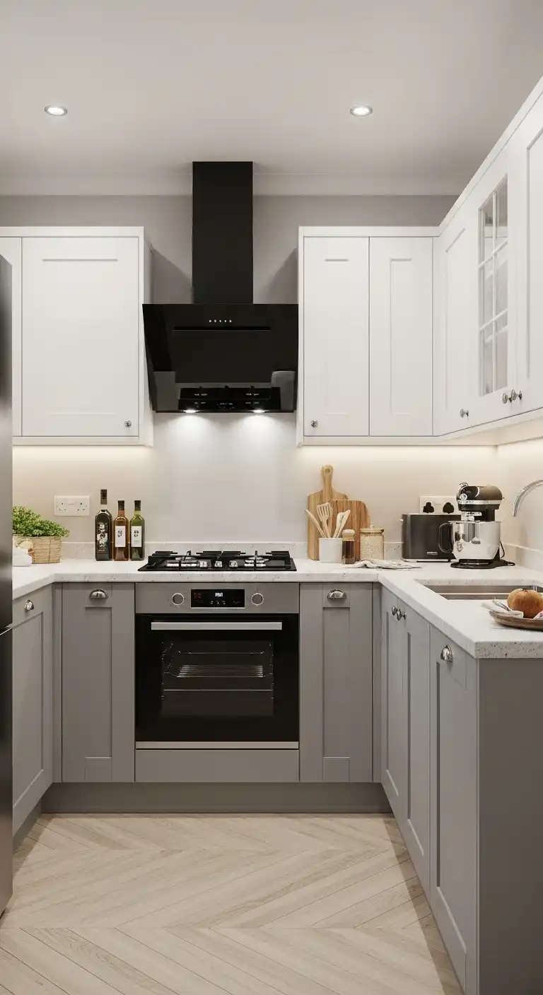 L Shaped Kitchen Designs: 13 Creative Ways to Maximize Space 14 13) Use integrated appliances to save counter space