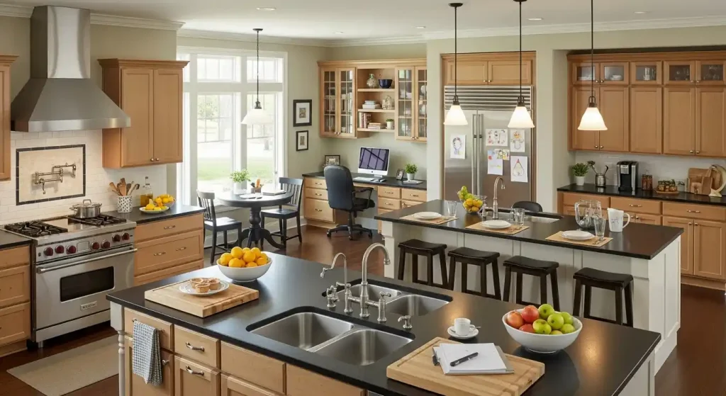 How to Create a Multi-Zone Kitchen for Busy Families 1 Multi-Zone Kitchen for Busy Families