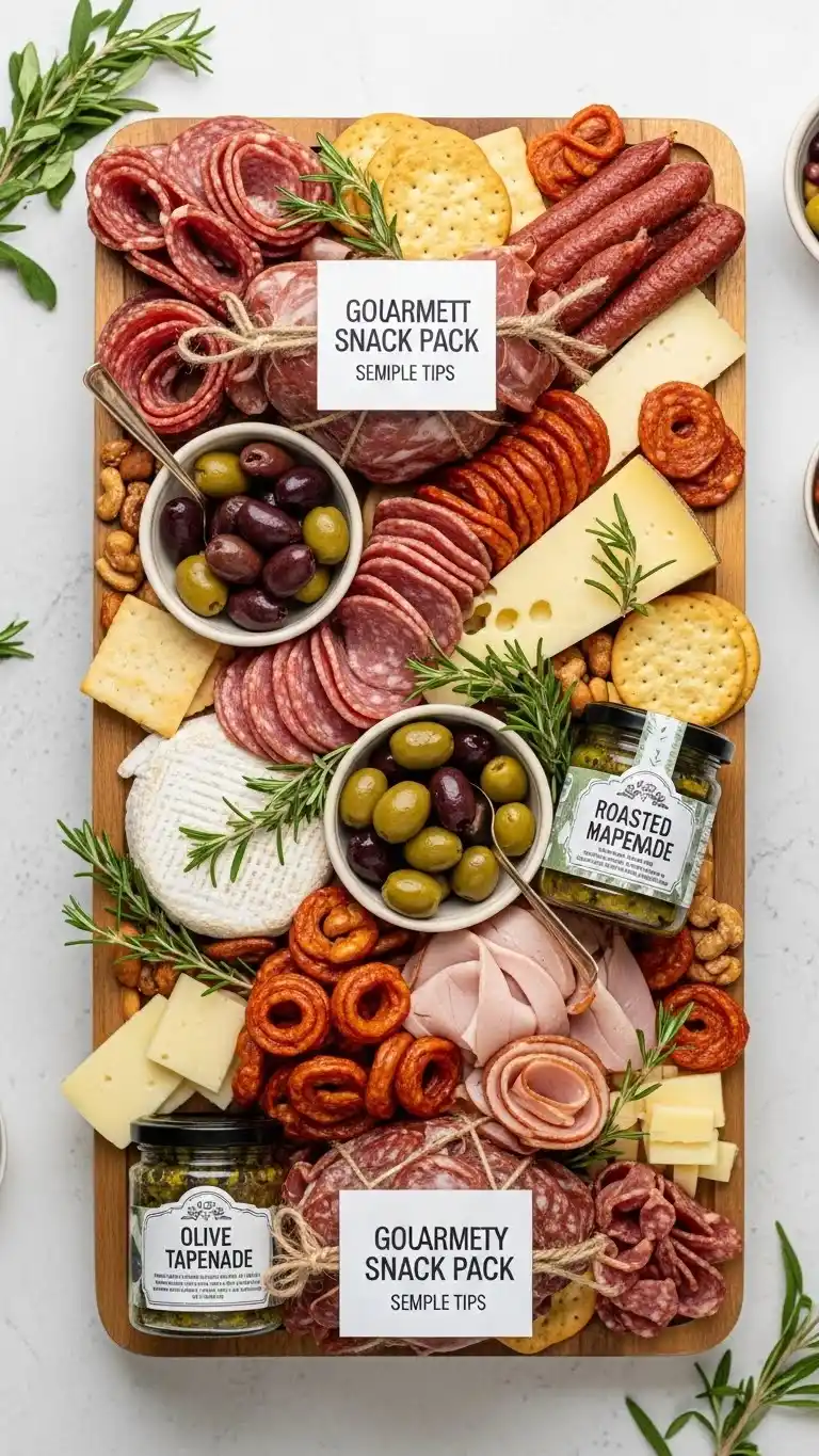13) Gourmet Charcuterie-Style Snack Pack