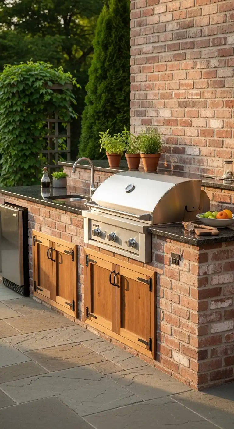 5) Brick veneer for a classic outdoor vibe