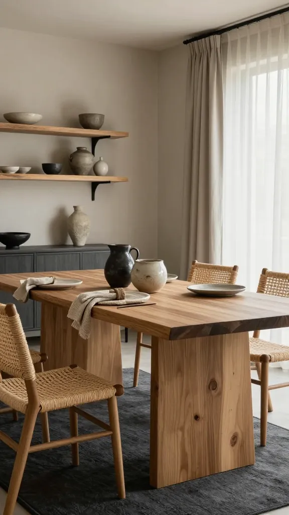 Japandi Dining Room Ideas for Serene Meals 5 Item 5