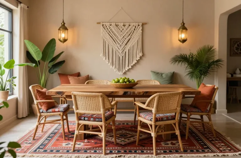 11 Bohemian Dining Room Ideas: Bold & Bright