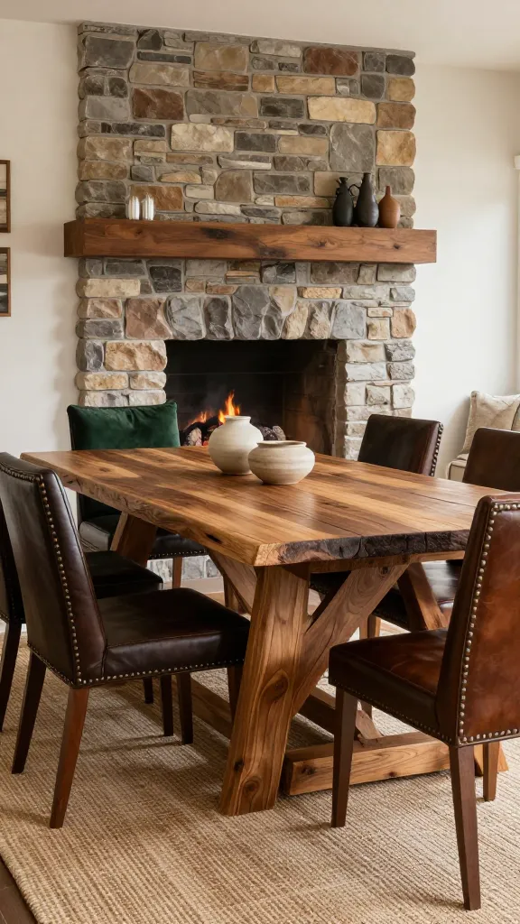 9 Dining Room with Fireplace Ideas: Chic Firelight Finds 1 Item 1