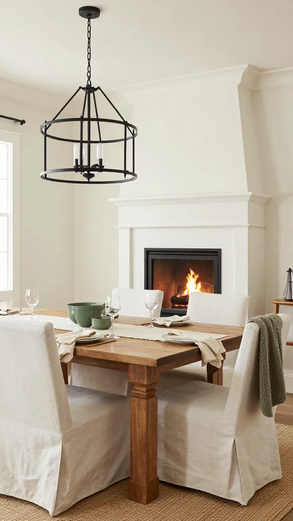 9 Dining Room with Fireplace Ideas: Chic Firelight Finds 8 Item 8