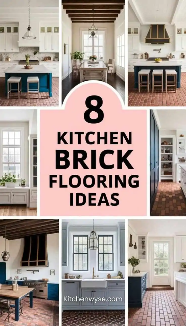 8 Rustic Kitchen Brick Flooring Ideas For A Timeless Charm